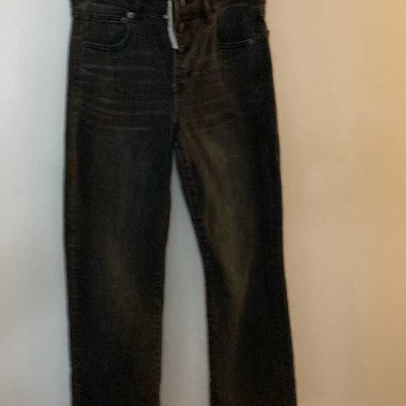 NWT AMERICAN EAGLE 🦅 BLACK WASH HI RISE CROP FLARE - Picture 3 of 16